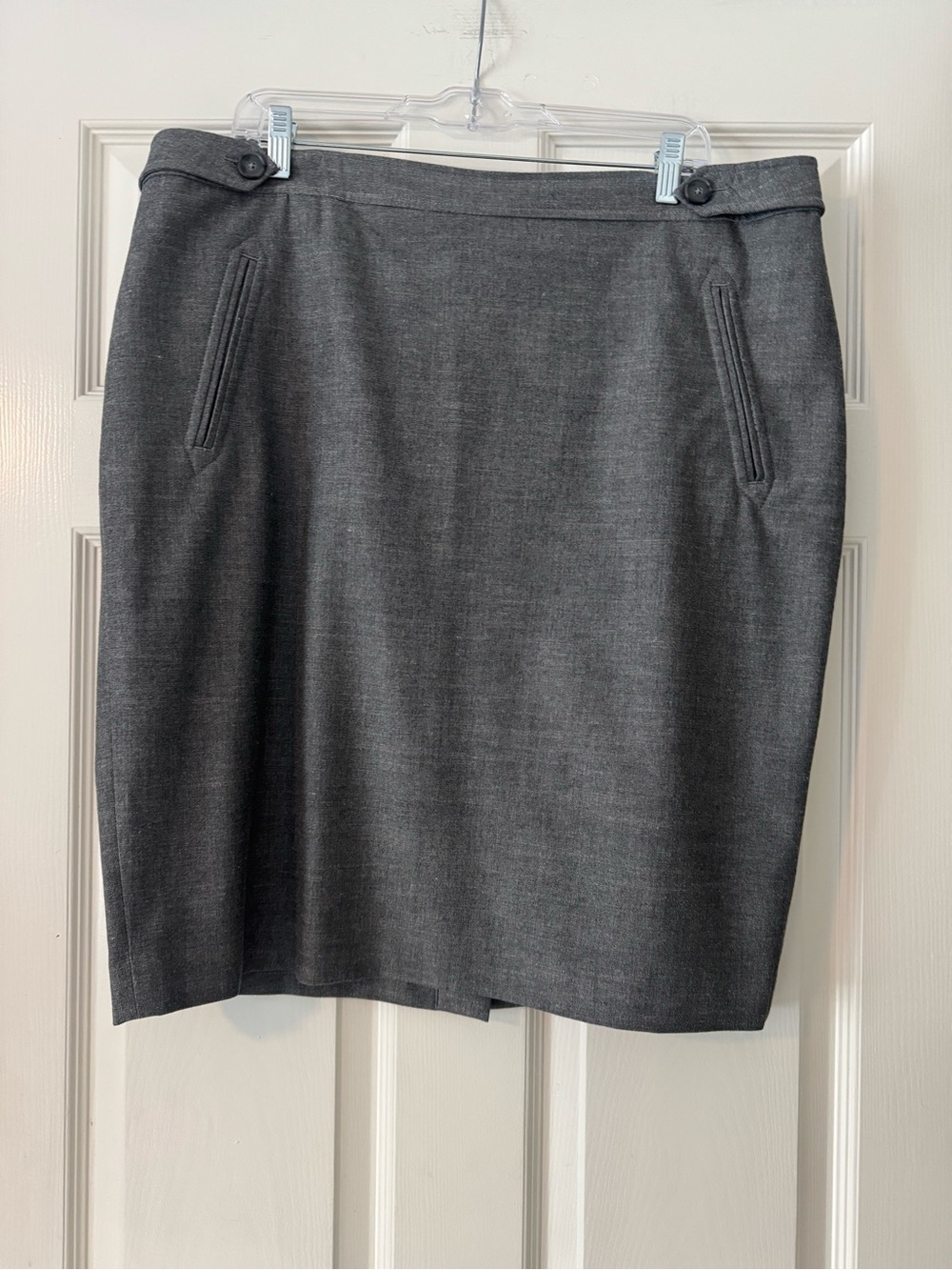 LOFT Dark Gray Pencil Skirt
